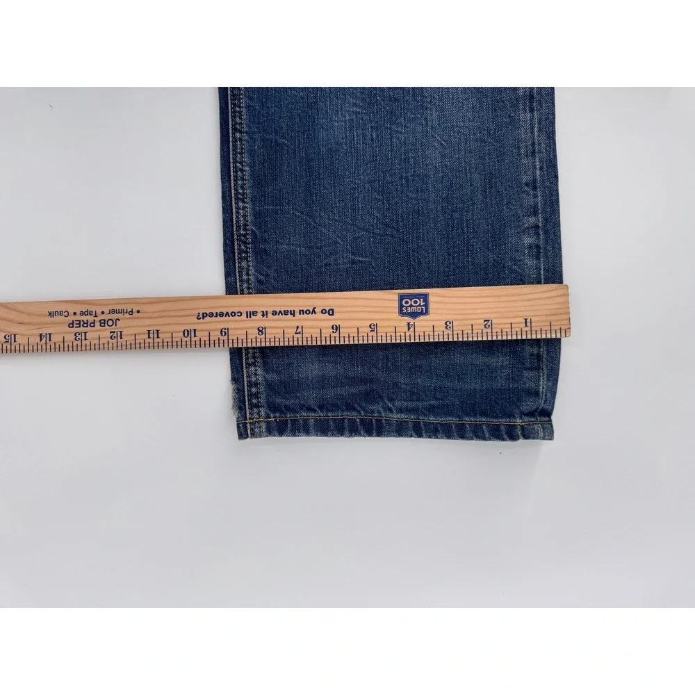 AX Armani Exchange Men Jeans 34 Short Blue Fade whiskering‎ Straight